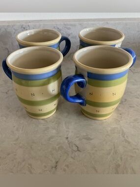 Pfaltzgraff Pistoulet Jana Kolpen Ceramic Mugs - Set of 4